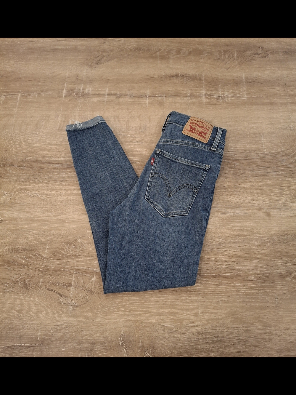 Levi's Mile High Super Skinny Jeans Women's W26 Medium Blue